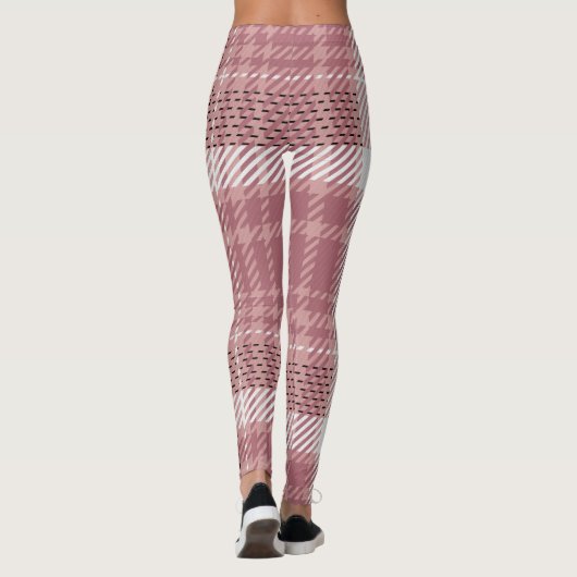 Roze speldenroze leggings (Achterkant)