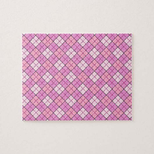 Roze speldenroze legpuzzel (Horizontaal)