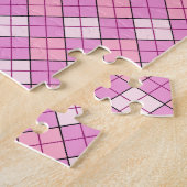 Roze speldenroze legpuzzel (Zijkant)