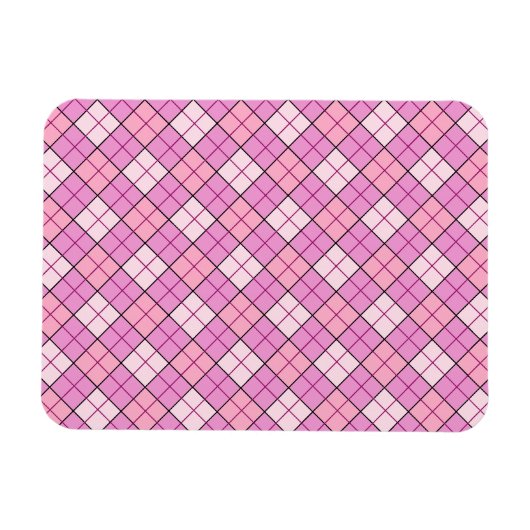 Roze speldenroze magneet (Horizontaal)