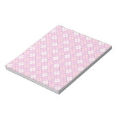 Roze speldenroze notitieblok (Linkerzijde)