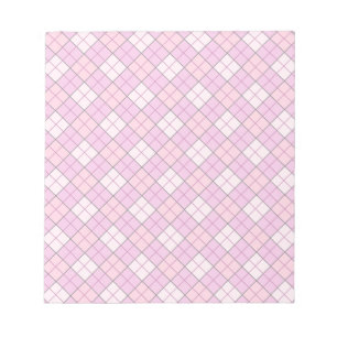 Roze speldenroze notitieblok