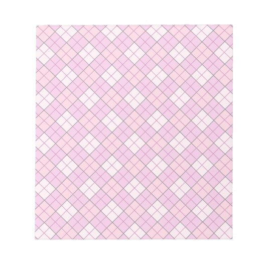 Roze speldenroze notitieblok (Voorkant)