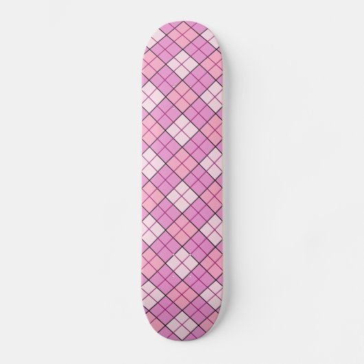Roze speldenroze persoonlijk skateboard (Voorkant)