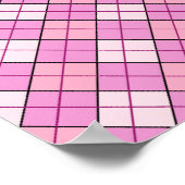 Roze speldenroze poster (Hoek)