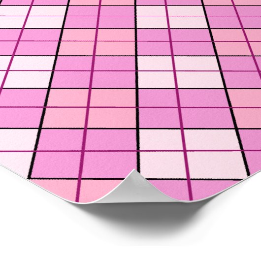 Roze speldenroze poster (Hoek)