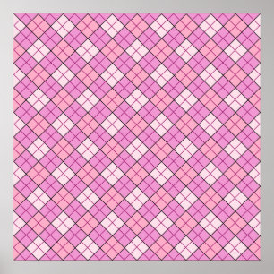 Roze speldenroze poster