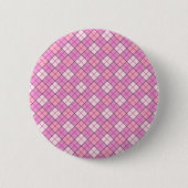 Roze speldenroze ronde button 5,7 cm (Voorkant)