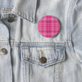 Roze speldenroze ronde button 5,7 cm (In situ)