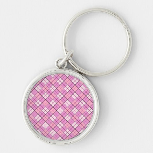 Roze speldenroze sleutelhanger (Voorkant)