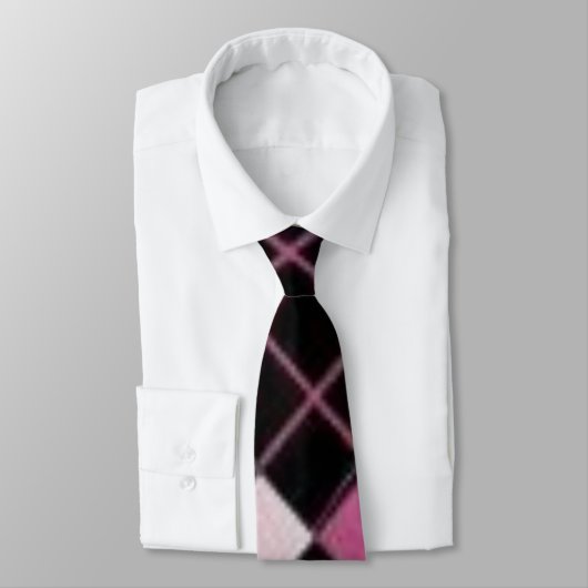 Roze speldenroze stropdas (Gebonden)