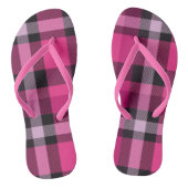 Roze speldenroze teenslippers (Voetbed)