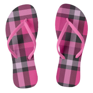 Roze speldenroze teenslippers