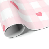Roze speldenstang met Valentijnsdag van het Baby s Cadeaupapier (Rol Hoek)