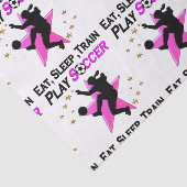 ROZE SPELEN VOETBAL ONTWERP TISSUEPAPIER (Detail)