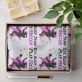 ROZE SPELEN VOETBAL ONTWERP TISSUEPAPIER (Geschenk)