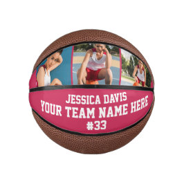 Roze Speler Team Sporten Modern Cool Voor Haar Mei Basketbal
