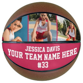 Roze Speler Team Sporten Modern Cool Voor Haar Mei Basketbal