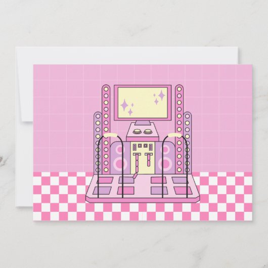 Roze spelhal  kaart (Achterkant)