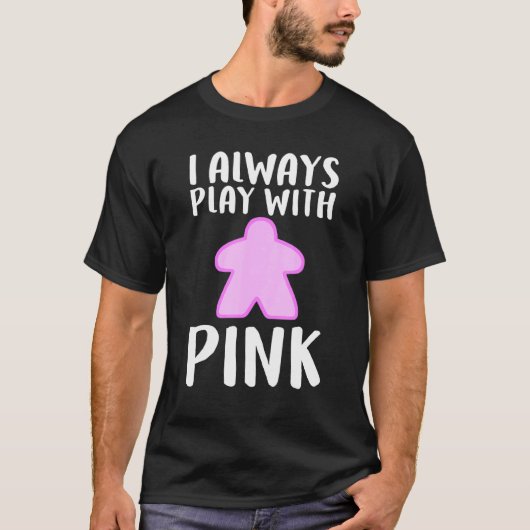 Roze spelregel voor mannen t-shirt (Voorkant)