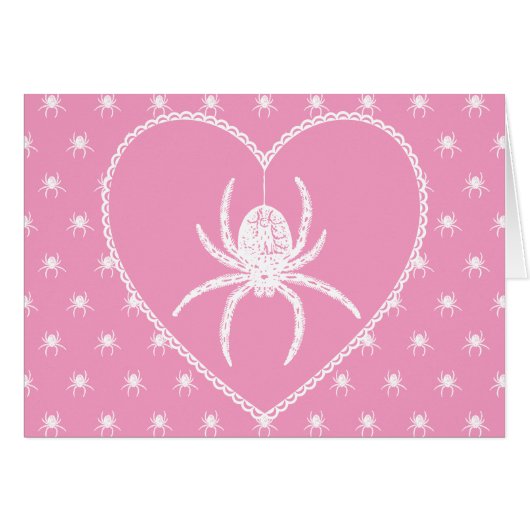 Roze Spider Heart (Voorkant Horizontaal)