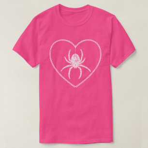 Roze Spider Heart T-Shirt