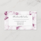 roze spijkernagel Salon visitekaartje (Achterkant)