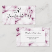 roze spijkernagel Salon visitekaartje (Voorkant / Achterkant)