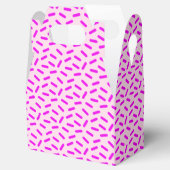 Roze Spikkels Patroon Custom Bedankdoosjes (Geopend)