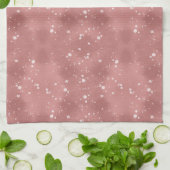 Roze spikkels theedoek (Gevouwen)