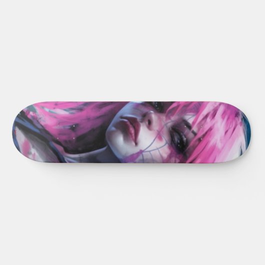 Roze spin persoonlijk skateboard (Horizontaal)