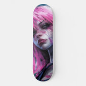 Roze spin persoonlijk skateboard (Voorkant)