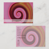 roze spin visitekaartje (Voorkant / Achterkant)