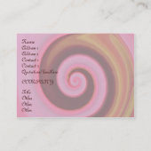 roze spin visitekaartje (Achterkant)