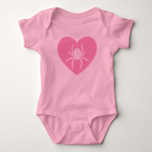 Roze Spinnenhart Romper (Voorkant)
