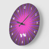 Roze spionagecirkel, aangepast grote klok (Hoek)