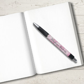 Roze spiraal aangepaste naam  pen