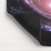 Roze spiraal Galaxy Mousepad Muismat (Hoek)