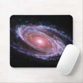 Roze spiraal Galaxy Mousepad Muismat (Met muis)