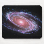 Roze spiraal Galaxy Mousepad Muismat (Voorkant)
