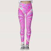 Roze spiraal leggings (Voorkant)