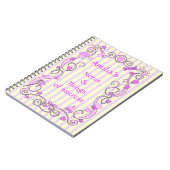  roze spiraal Notitieboek (Linkerzijde)