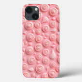 Roze Spiraalpatroon iPhone Hoesje Vrouwelijke Look (Achterkant)