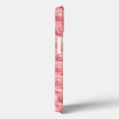 Roze Spiraalpatroon iPhone Hoesje Vrouwelijke Look (Achterkant / Rechts)