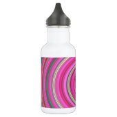 Roze spiraalvormig patroon waterfles (Links)