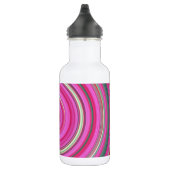 Roze spiraalvormig patroon waterfles (Rechts)