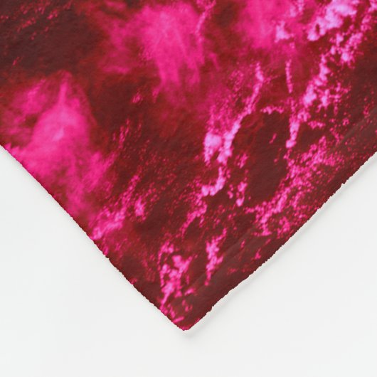 Roze Spiraalvormig Vuurrad Fleece Deken (Hoek)