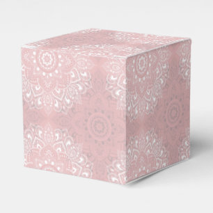 Roze spirituele Indiase mandala patroon Bedankdoosjes