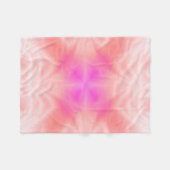 Roze Splash Fleece Deken (Voorkant (Horizontaal))