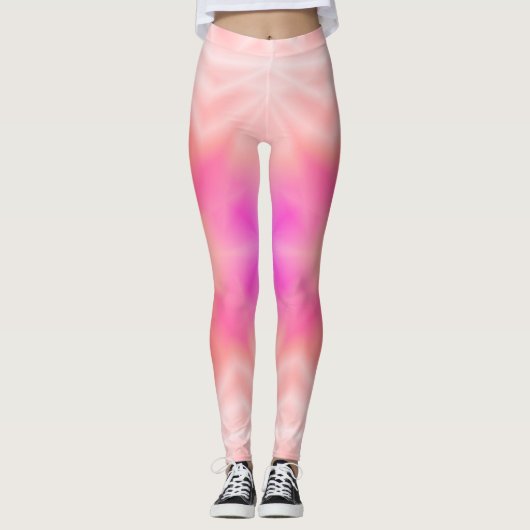 Roze Splash Leggings (Voorkant)